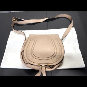 Chloe Medium Marcie Leather Crossbody Handbag